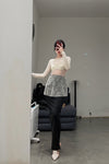 RUI Crochet Low Heels RSS22SH01 Grey
